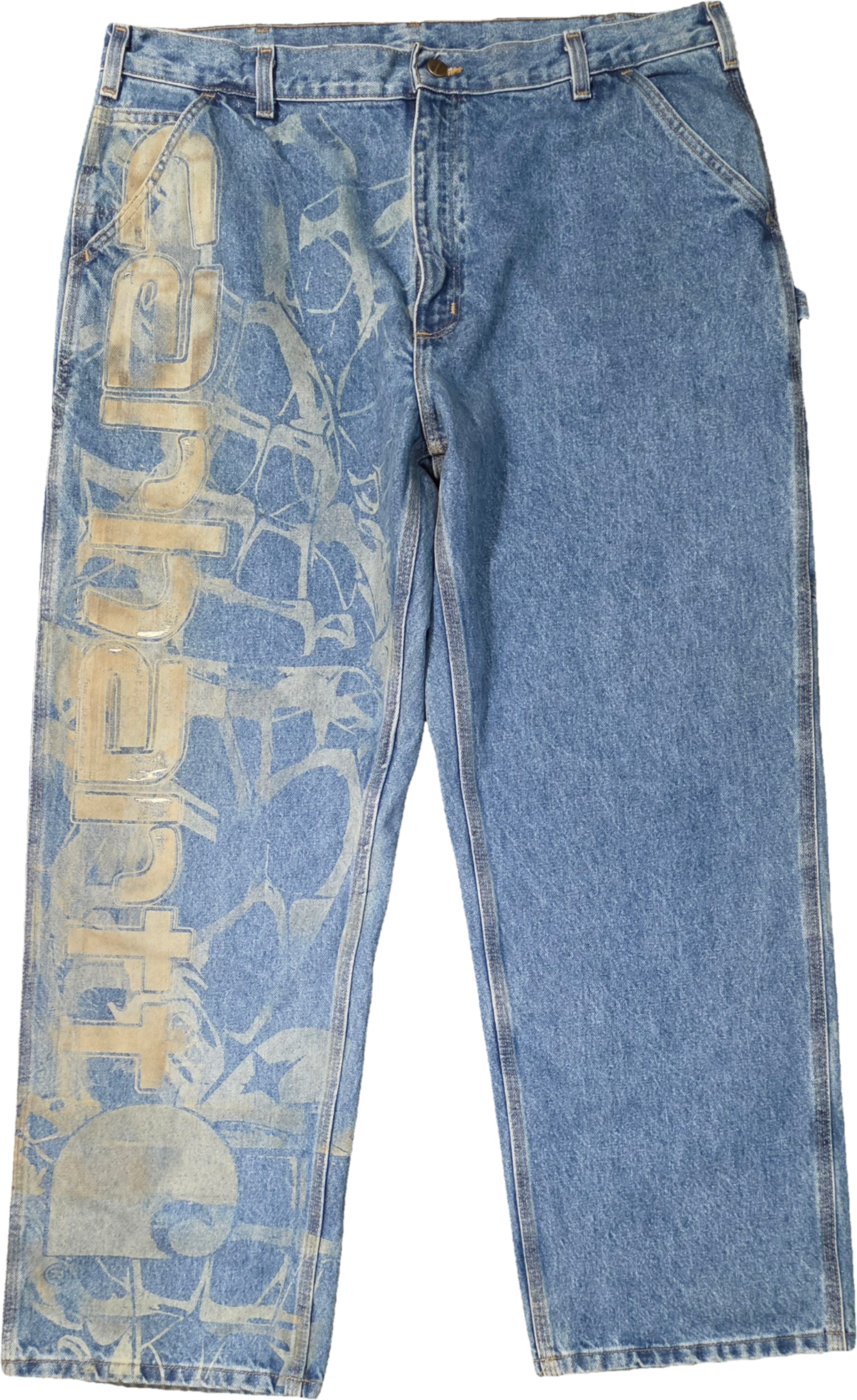 Custom Laser Engraved Carhartt Denim Jeans