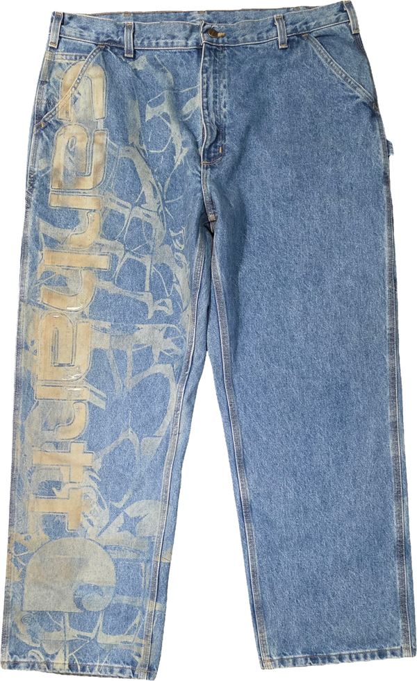 Custom Laser Engraved Carhartt Denim Jeans