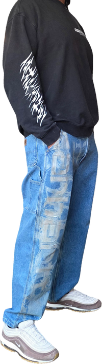 Custom Laser Engraved Carhartt Denim Jeans